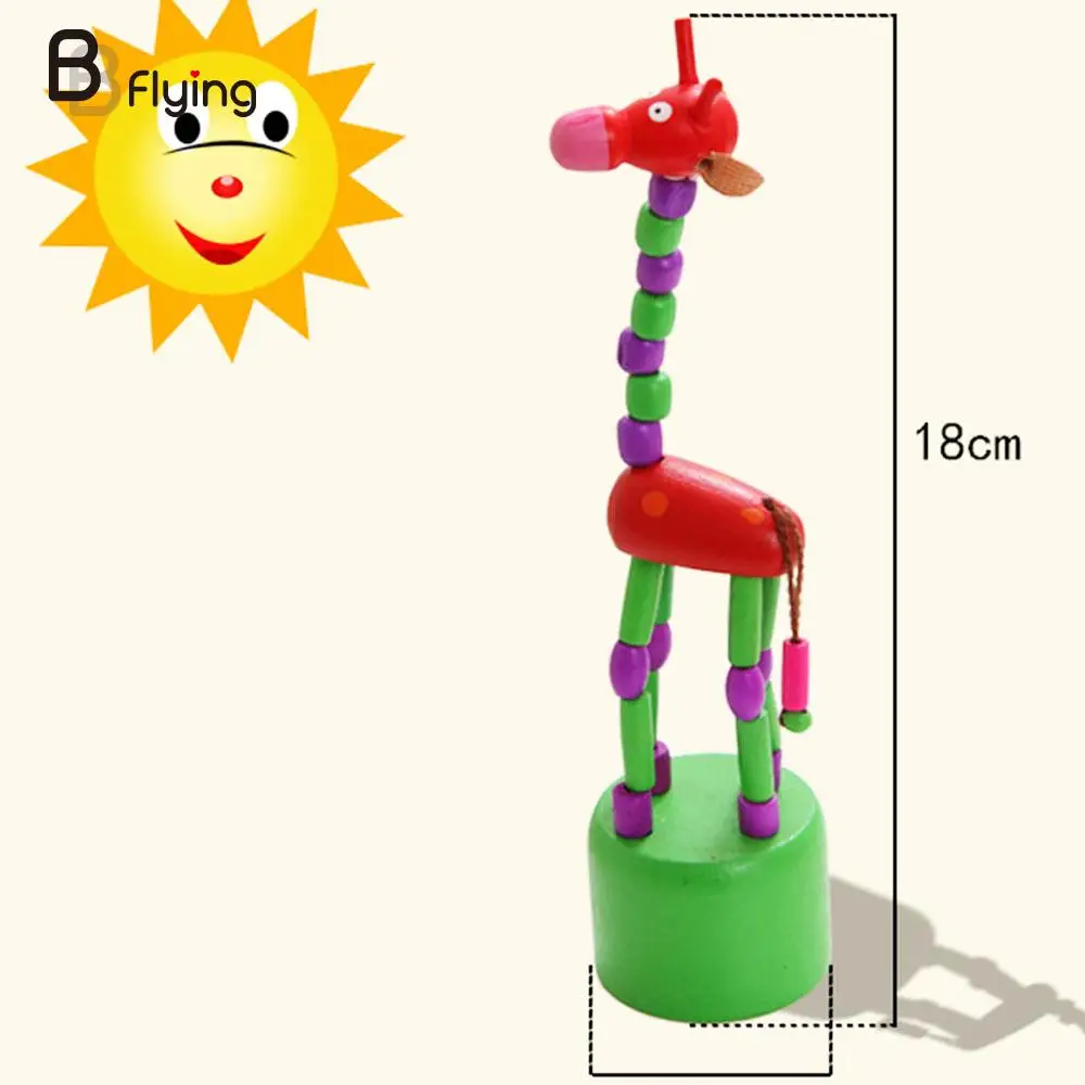 Кукла-Жираф деревянные качели дети мультфильм Забавный палец руки игрушки животных