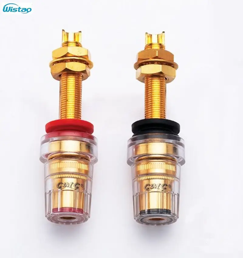 Lengthened Terminal Original US CMC 858 L font b Speaker b font Terminals Amplifier Copper Gold