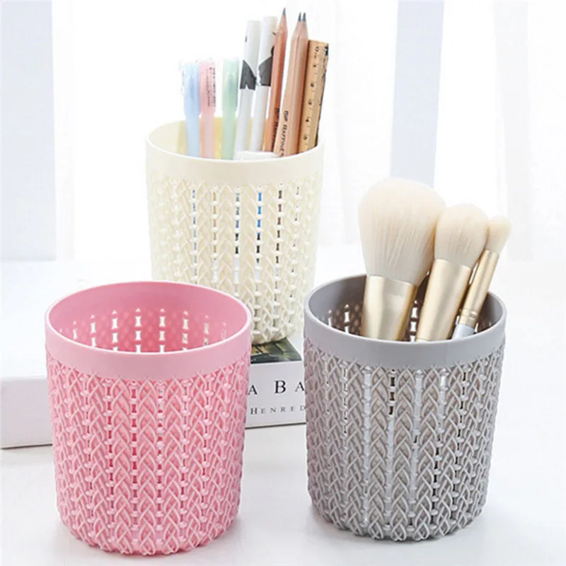  1PC Cylinder Hollow Cosmetic Brush Box Holder Cylinder Storage Empty Holder Cosmetic Brush Bag Brus