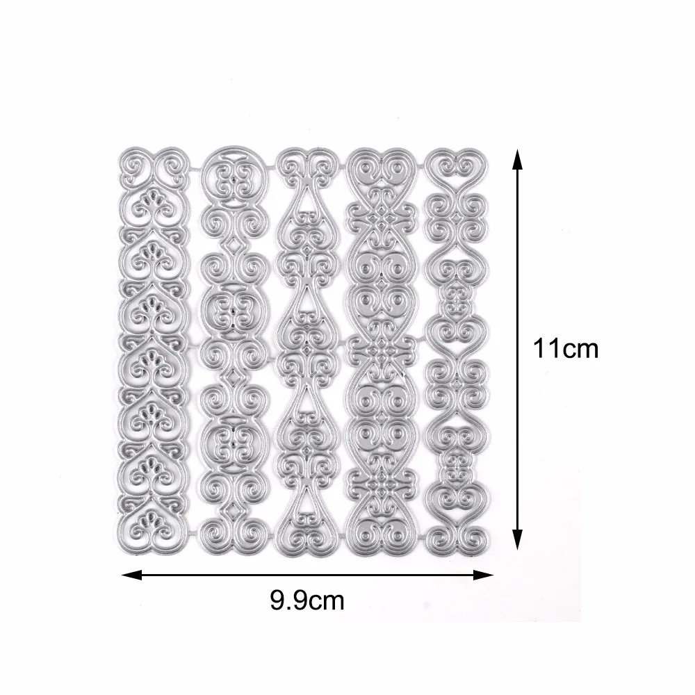 Heart Lace Frame Metal Cutting Dies Stencils for DIY Scrapbooking Wedding Cards Album Decor Embossing Craft Stamps Border Dies