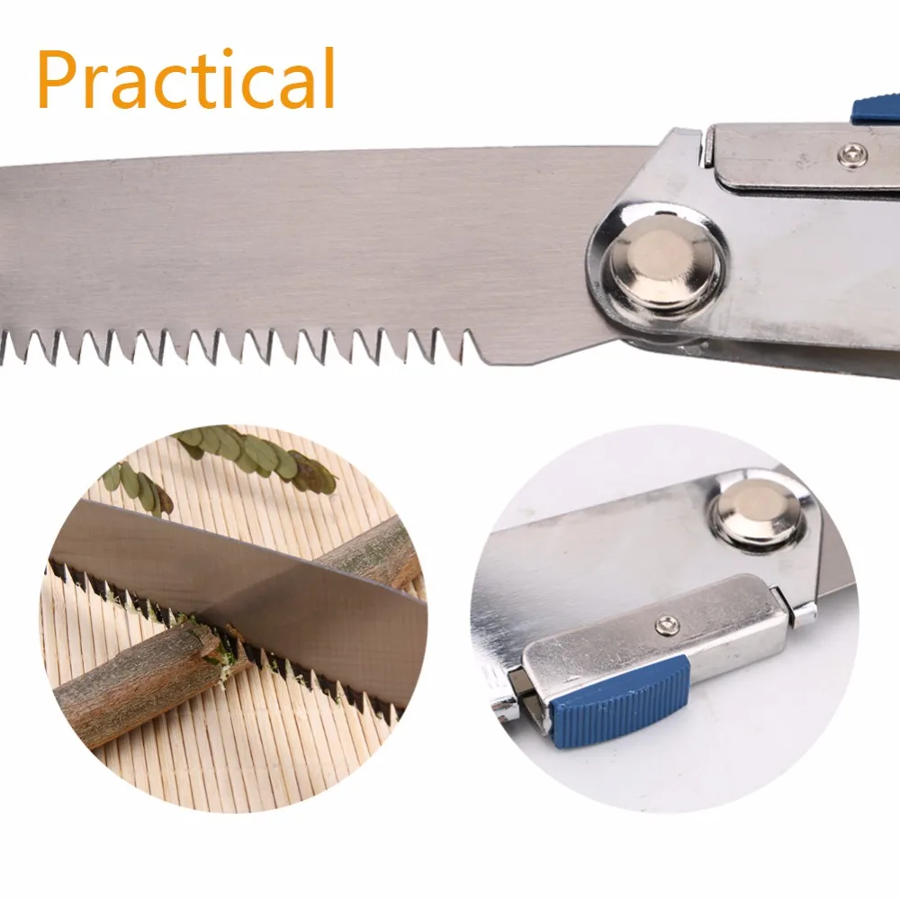 Portable Home Manual Pruning Hacksaws Garden Folding Trimming Saw Pruning Garden Household Anti-skip Hand Steel Sawing Tool 27cm