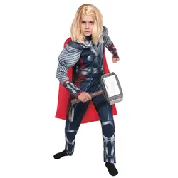 Новое поступление для мальчиков Мстители с рисунком мышц супергероя Thor Costume