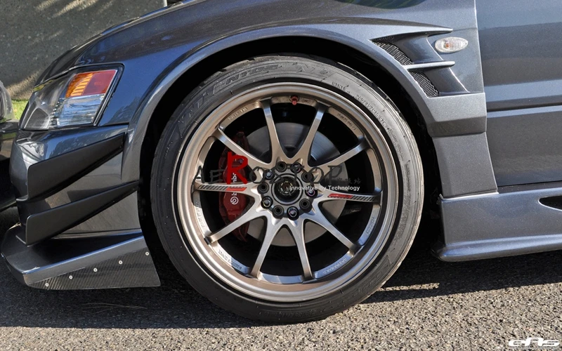 EVO 8 9 VOLTEX CYBER EVO FRONT FENDER (TRACK VERSION) CARBON FIBERin