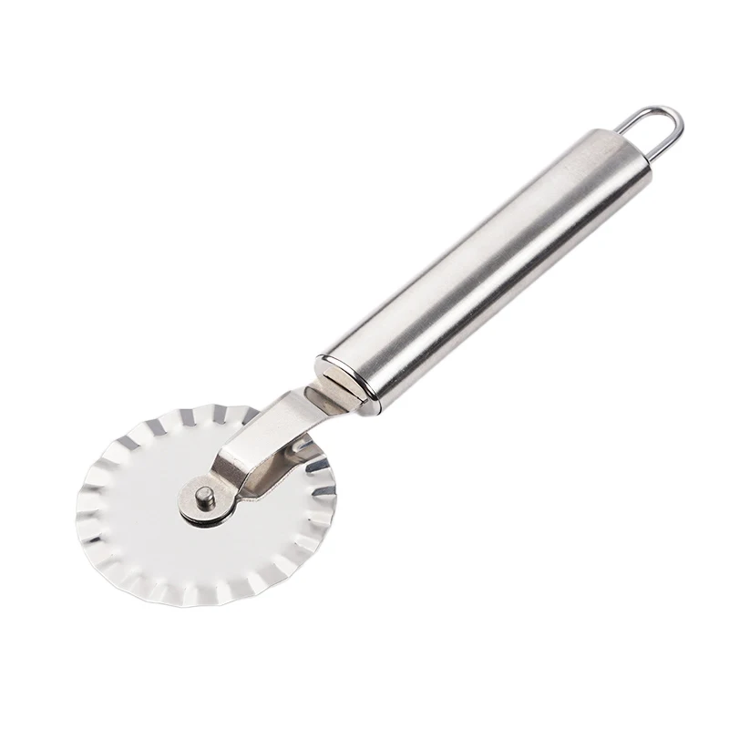 Small Size Round Pizza Cutter Stainless Steel Pizza Knife Cutter Pastry Pasta Dough kitchen Baking Tools GF465