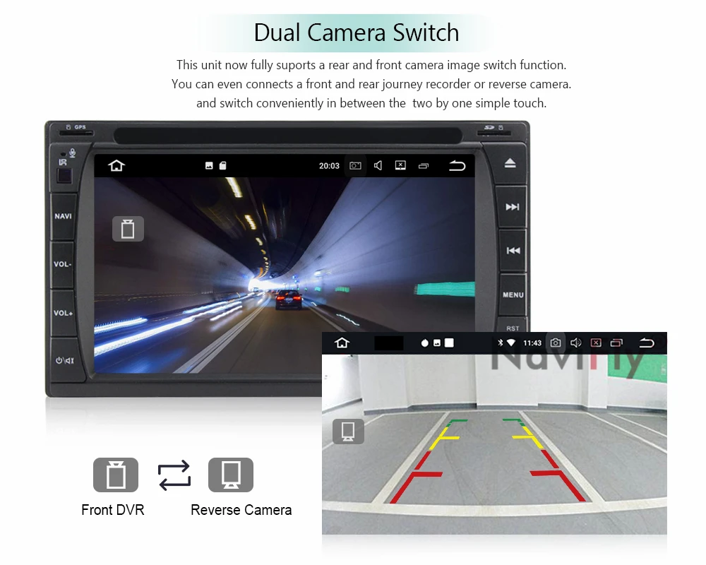 Cheap NaviFly PX3 2G RAM 7"2 din Android 7.1.1 car radio dvd player for Toyota Avensis t27 2003-2008 WIFI BT RDS GPS 23