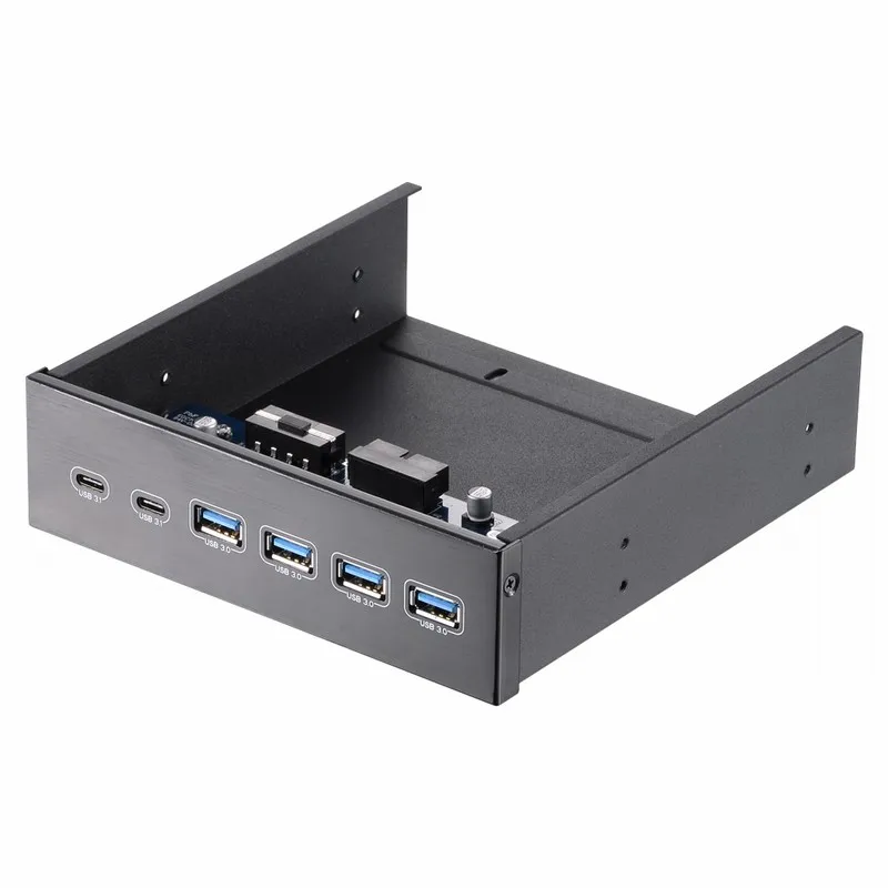 Uneatop ST1161 Optical Drive Bay 19/20 Pin to USB 3.0 Type A & Type C