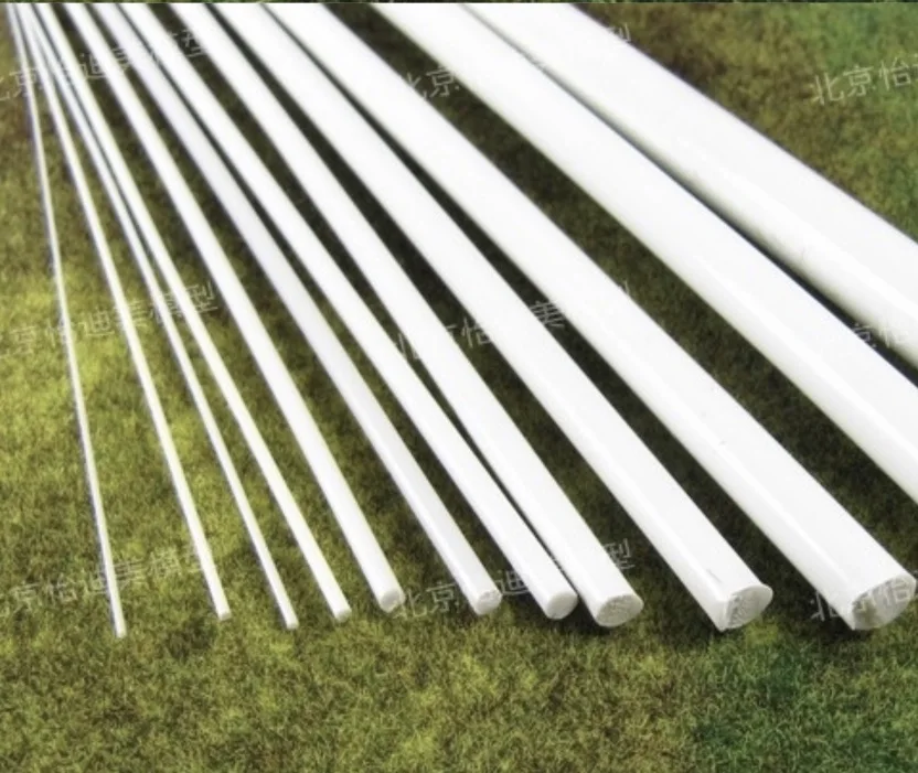 

50PCS L:50CM. DIY Manual Sand Table Model Material ABS Solid Round Rod