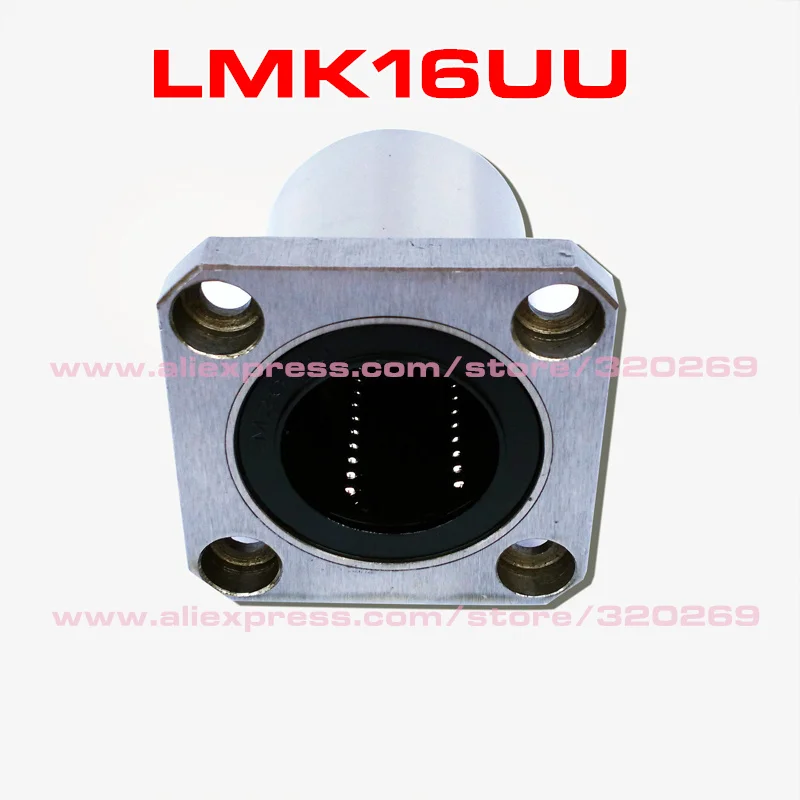4pcs LMH16UU 16mm H Flange Linear Bearing Ball Bushing 16x28x37mm CNC Parts