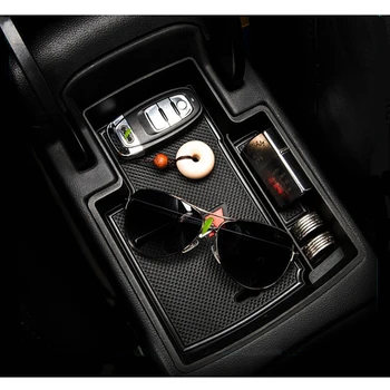 

Inner Center Armrest Storage Container Box ABS Cover Trim For Audi A4 B8 2009-2016 & A5 2008-2017