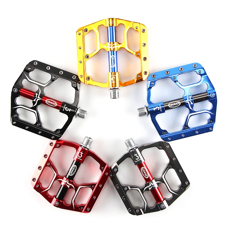 Light Aluminum MTB Mountain Road BMX Bike Bearing Pedals flat Bicycle Pedal 296g