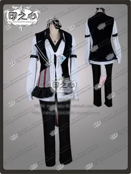 

Game Anime DIABOLIK LOVERS MORE BLOOD Tsukinami Shin Party Fashion Clothing Cosplay Costume Black White Uniform Any Size NEW