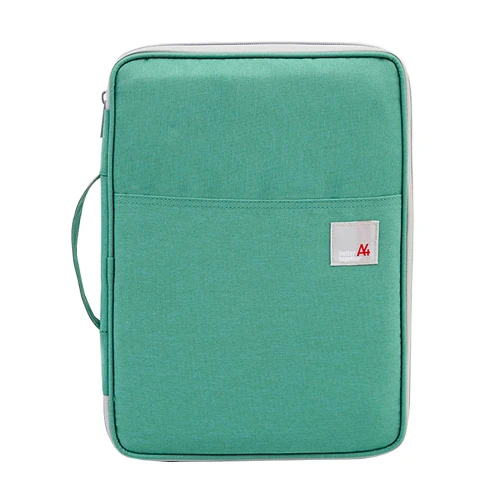 Многофункциональные А4 сумки для документов, Сумка для документов, портативная водонепроницаемая ткань Оксфорд, организованная Сумка-тоут для ноутбуков, ручек, компьютерных вещей - Цвет: Green Bag