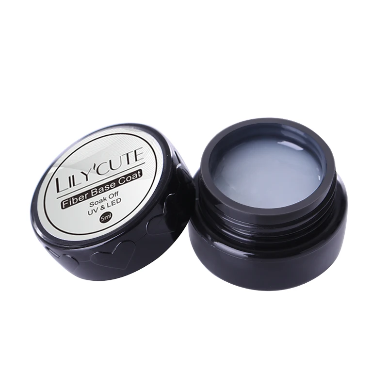 LILYCUTE 5 ml fibra Base capa Gel de uñas fortalecimiento Reparación de uñas rotas brillante remojo de esmalte de Gel de uñas UV LILYCUTE 5 ml fibra Base capa Gel de uñas fortalecimiento Reparación de uñas rotas brillante remojo de esmalte de Gel de uñas UV