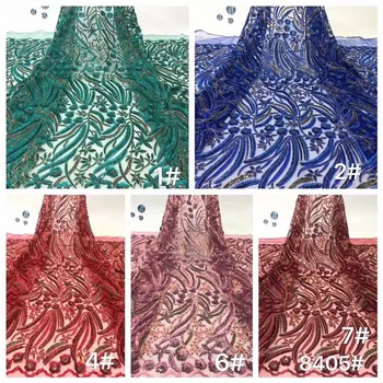 

sequins fabric for patchwork 2019 NEW shiny tulle mesh sequined lace for table decoration dresses sewing high quality