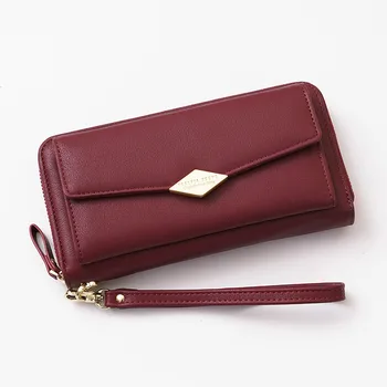 

New Style Envelope Designer Clutch Wallets For Women Hasp Pocket To Coin Card Holder Female Purses Long Wallet Ladies