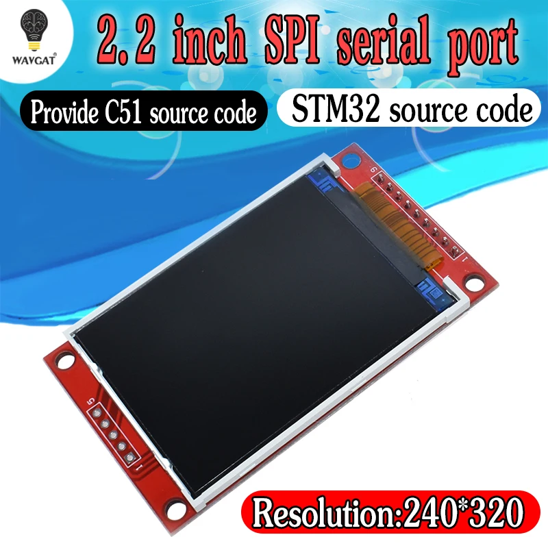 

Smart Electronics 2.2 Inch 240*320 Dots SPI TFT LCD Serial Port Module Display ILI9341 5V / 3.3V 2.2'' 240x320 for Arduino Diy