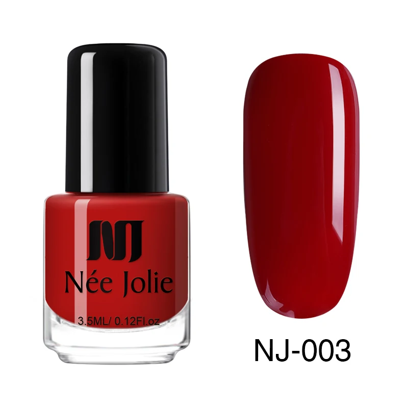 NEE JOLIE 3,5 мл матовый лак для ногтей серии Быстросохнущий дизайн ногтей голографический лак металлический эффект шелушение DIY лак для ногтей - Цвет: Pure NJ003