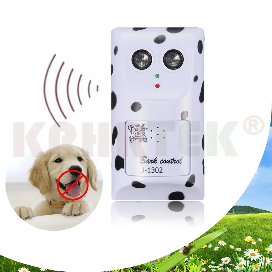 Original Dog Anti Bark Voice Sensor Ultrasonic Deterrent Stop Barking Training Control 15-28nf