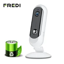 FREDI, 1080P батарея, низкая мощность, IP камера, настоящая, беспроводная, WiFi, домашняя, охранная камера наблюдения, ИК, ночное видение, сеть, CCTV камера