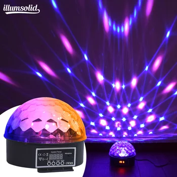 

Disco Ball Lights LED Stage Light Crystal Magic Ball Lamp Rotating Party Light Sound Activated Strobe Light