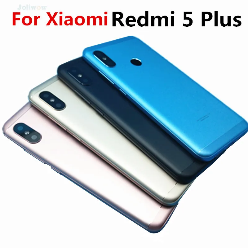 

For xiaomi redmi 5 Plus Battery Back Cover Housing Case +Power Volume Buttons for redmi5 plus battery cover Replacement