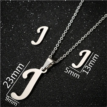 Yiustar модное простое алфавитное ожерелье s для женщин из нержавеющей стали ожерелье цепь A-Z ожерелье с буквенными подвесками индивидуальный подарок