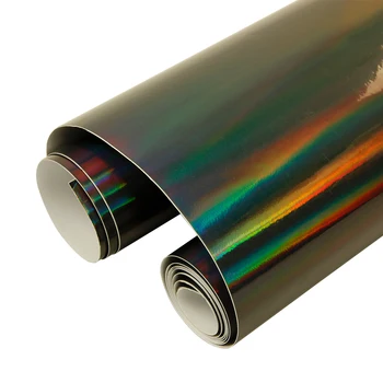 

1.49x0.3m Laser Holographic Chrome Vinyl Car Wrap film Covering Rainbow Laser Foil air release Film Multi-color for choosen