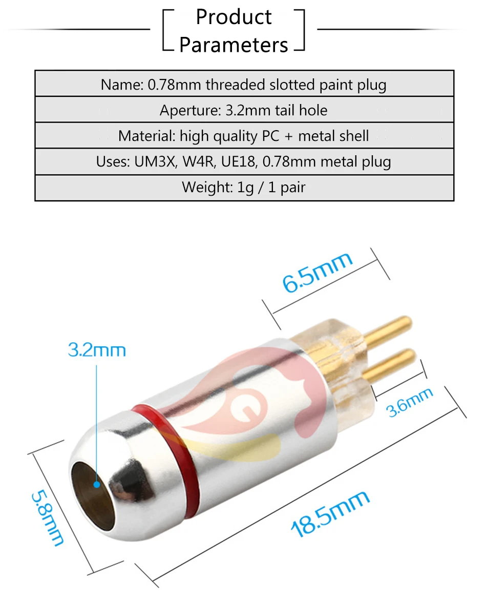 1 пара аудио разъем адаптер для наушников 2Pin разъем для IE8 IE8I IE80 DIY HiFi наушники аудио кабель 0,78 мм металлический разъем соединения