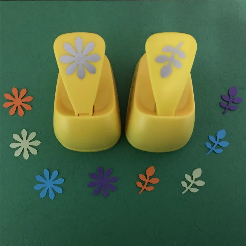 

1 inch Daisy and Willow Leaf Shape hole punch Scrapbooking DIY tools Leaves Paper EVA Cutter Flower Craft Punches Free Shipping