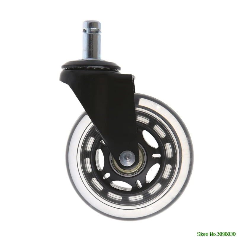 

Universal 3" PU Rollerblade Style Office Chair Wheels Replacement Rolling Caster