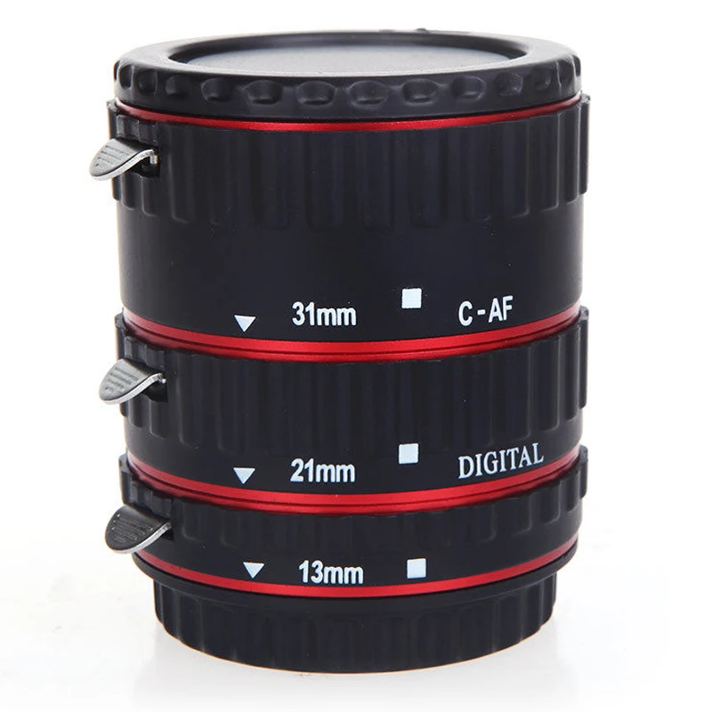 

TTL Auto Focus AF Macro Extension Tube Ring for EF EF-S Canon lenses Red