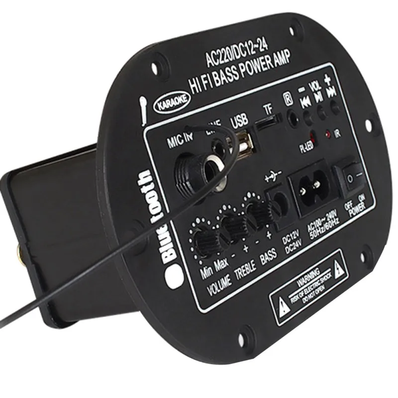 Amplificador Digital de 8 pulgadas con micrófono integrado Bluetooth micrófono Mono amplificador de potencia