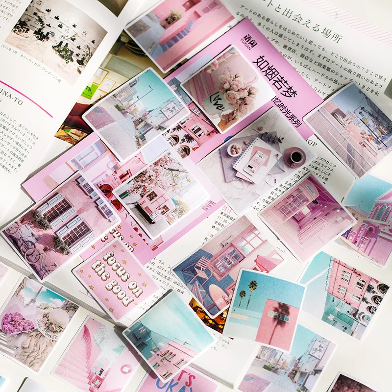 

60 pcs/lot Journal Paper INS Style Travel Scenery Calendar Life Decorative Diary Cute Stickers Scrapbooking Flakes Stationery