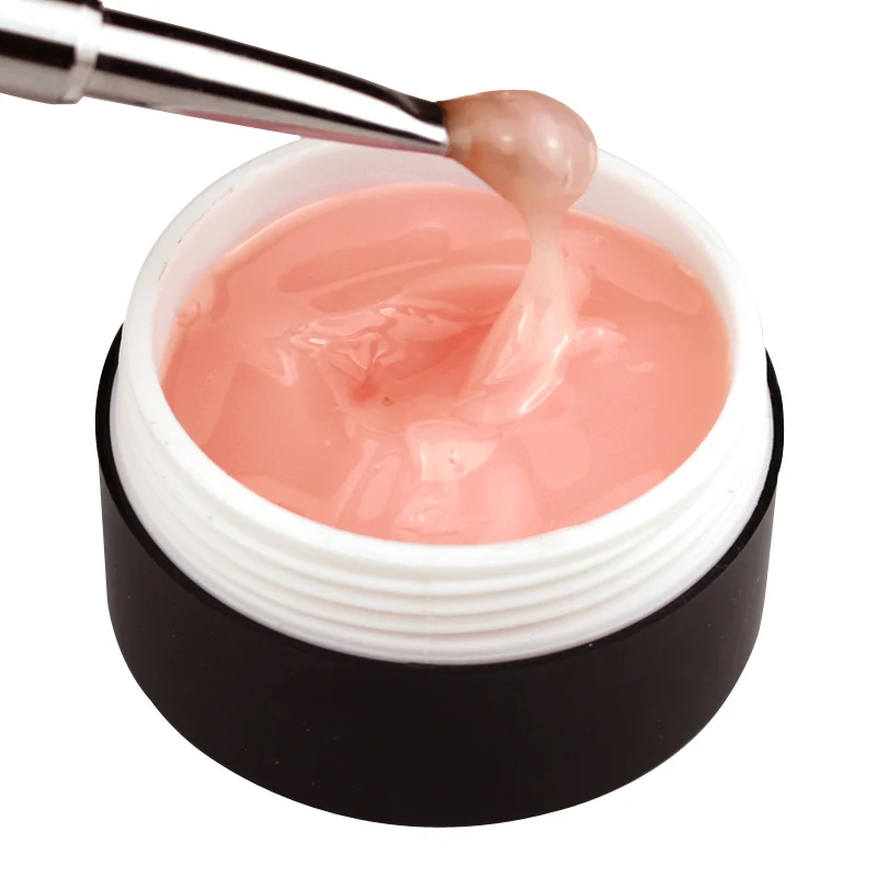 

LED Builder Gel 15ml French Tips White Transparent Clear Pink High Quality 6 Camouflage Jelly Color Nail Extending UV Gel