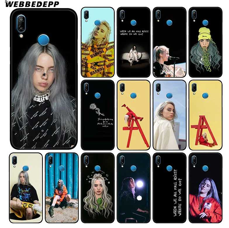 Мягкий чехол WEBBEDEPP Billie Eilish Friend для huawei P30 P20 Pro P10 P9 Lite P Smart и Nova 3 3i Y9