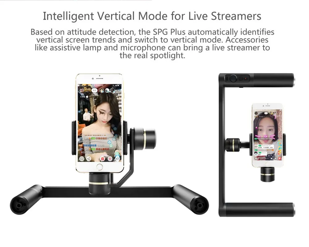 Feiyutech SPGPLUS 3-осевой ручной карданный Стабилизатор камеры для телефона 7/6 Plus/5 для смартфон Huawei/для Gopro Hero 3/4/5