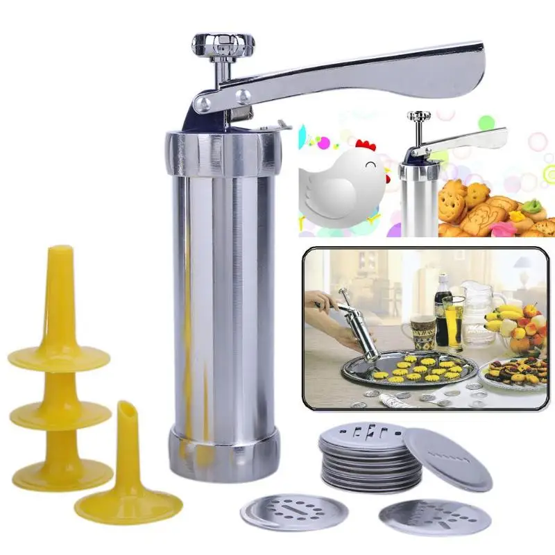 Hot Biscuit Cookies Baking Kits Tools Maker Cutter 4 Mounted Flower Mouth Cookie Cutter Machine Biscuit Maker Baking Accessories