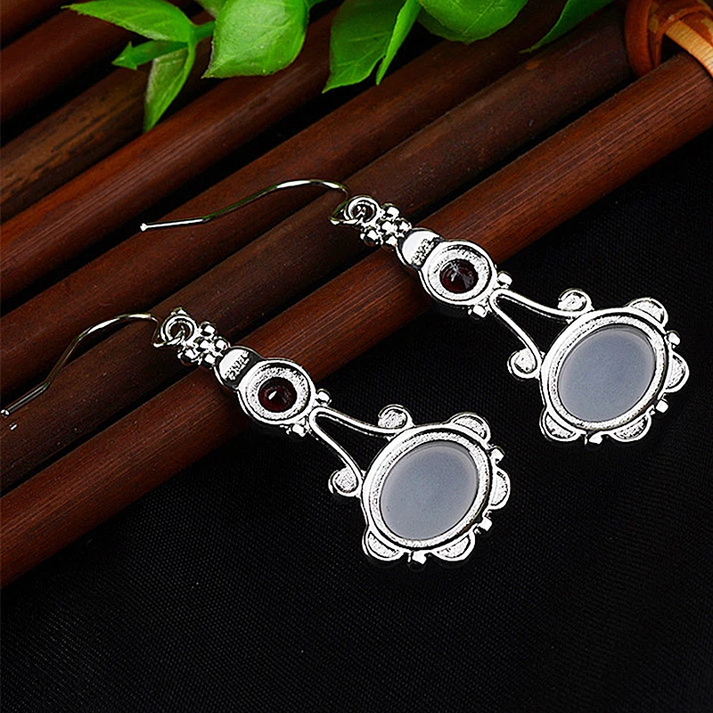 Begua Ringen 2019 новые модные серьги подвески из серебра 925 пробы с лунным камнем для