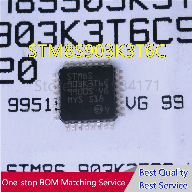 

20Pcs STM8S903K3T6C STM8S903K3T6 LQFP32 new
