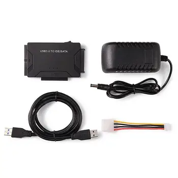 

USB 3.0 to IDE SATA Cable 2.5HDD Hard Driver Universal SATA Transfer Converter Laptop SSD CD DVD DVD-RAM Adapter DC 12V