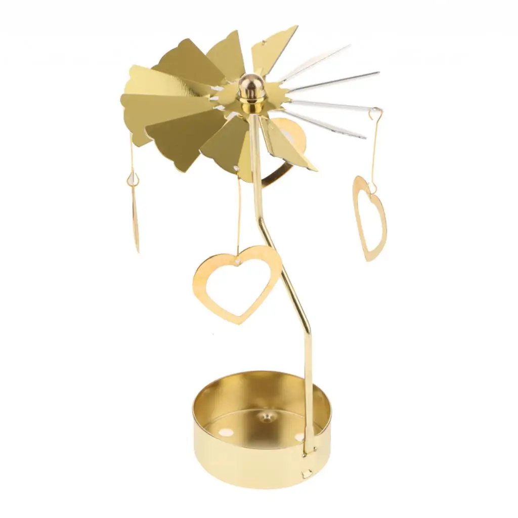 Novelty Golden Plated Tea light Candle Holder 13cm Home Wedding Table Decor Glow in Dark 5inch