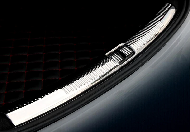 Stainless Chrome Hatchback Rear Bumper Guard Plate Cover Exterior Chromium Styling Parts 1pcs For Audi A3 8V 2012-2015 Stainless Chrome Hatchback Rear Bumper Guard Plate Cover Exterior Chromium Styling Parts 1pcs For Audi A3 8V 2012-2015
