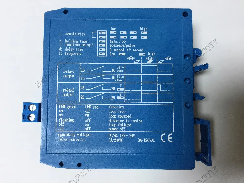 Комплект распродажа двойной 12 V/24VDC автоматический контроль синий детектор петли управление и т. д. детектор петли W/50 m катушка провода