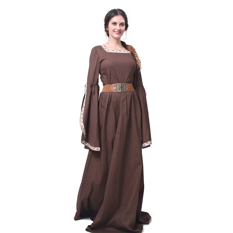 

Medieval Wedding Steampunk Gothic Dress Bustle Dress Venice Costume Halloween vampire Brown Gown