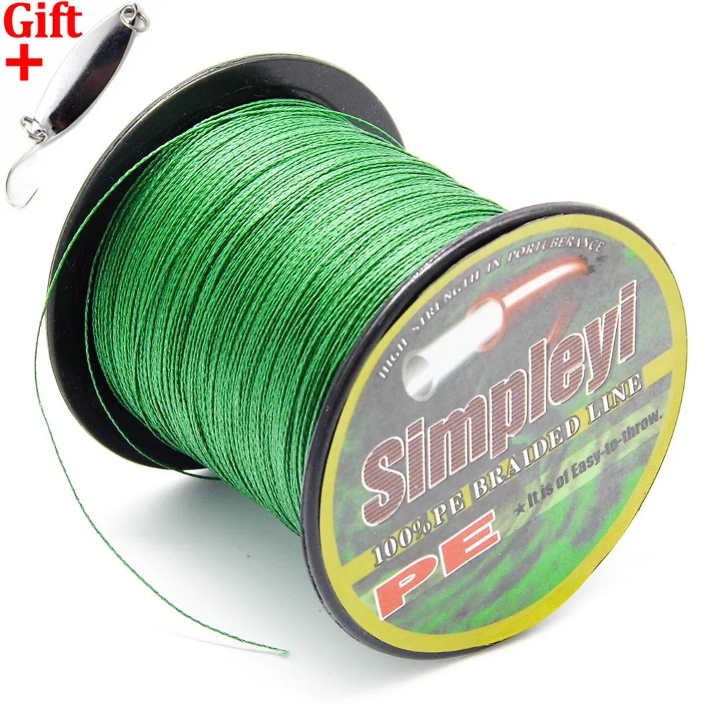 Linha de Pesca Carpa para Peixes Cabo de Corda Simpleyi Isca Como Presente 100m pe Multifilament Mar 6-100lb Super Forte Trançada Japão Pesca da