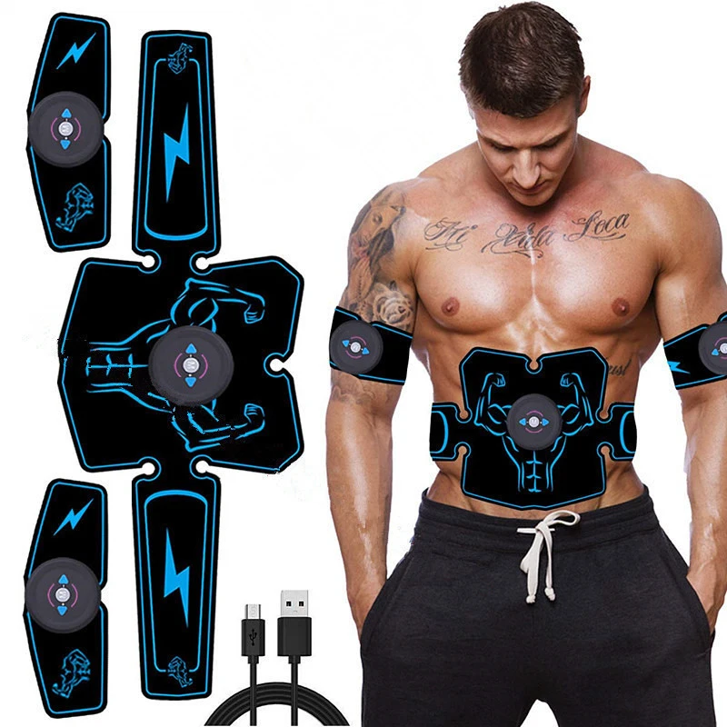 

Abdominal Muscle Stimulator Trainer EMS Abs Fitness Gym Equipment Training Gear Electrostimulator Toner Muscle Exerciser