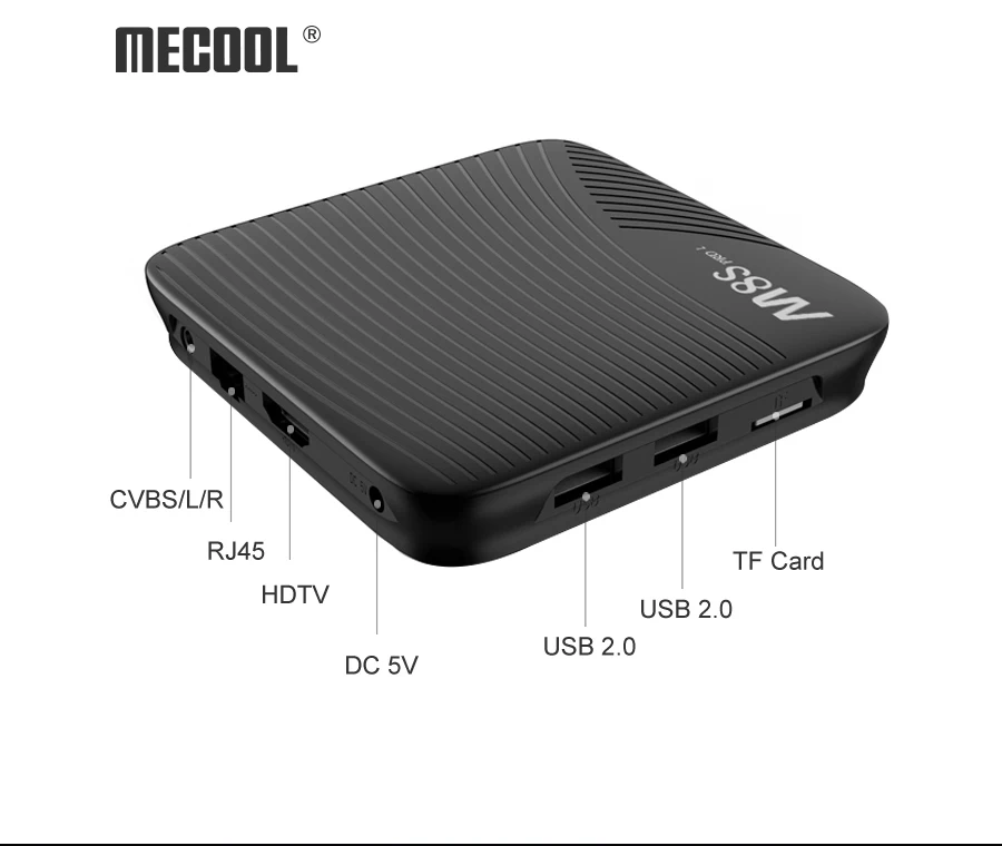 Mecool M8S PRO L Smart Android 7,1 ТВ коробка S912 Octa-core, 3 Гб оперативной памяти/16 ГБ UHD 4 K мини-ПК