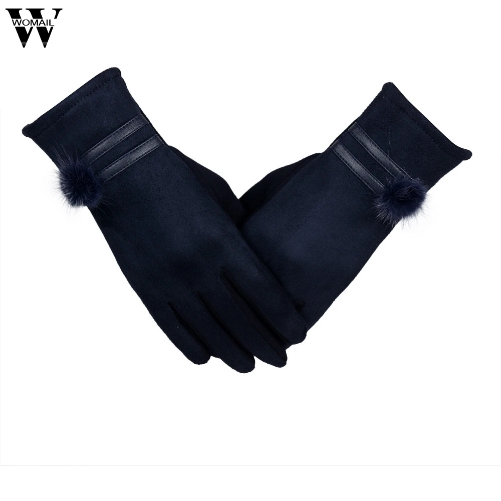 

2017 Gloves Women Gloves Winter Warm Soft Wrist Gloves Black high quality SEP21