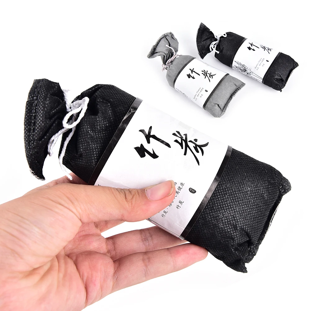 100g Car Air Freshener Black Bag Bamboo Charcoal Activated Carbon Air