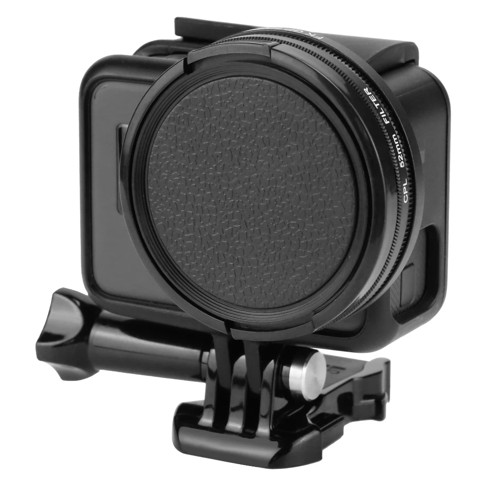 52 мм Профессиональная фотография CPL(круговой поляризатор) фильтр с крышкой объектива и адаптером для GoPro Hero 7 6 5 корпус камеры